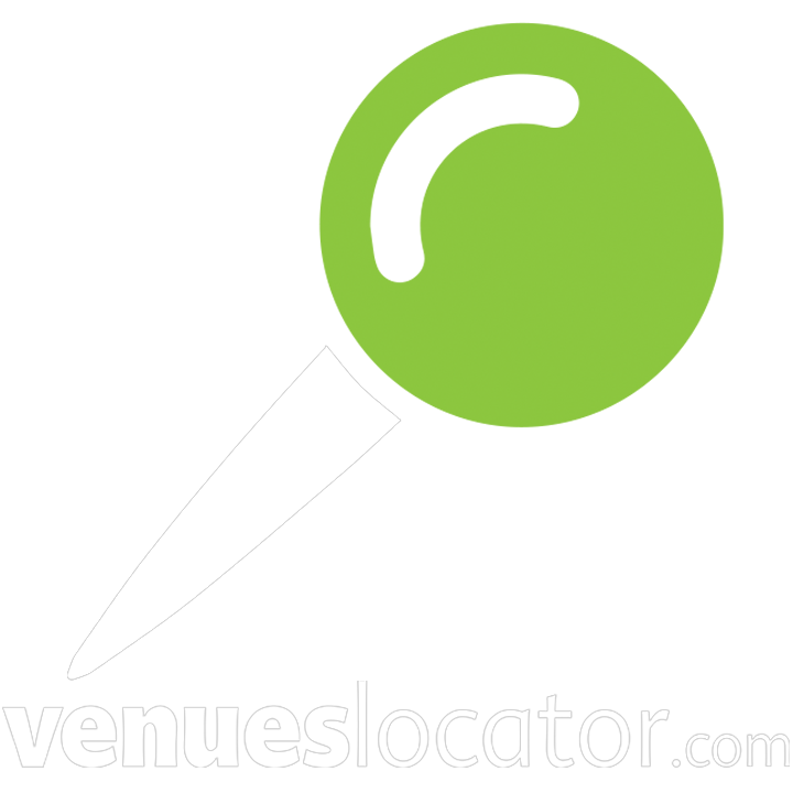 venues locator logo white